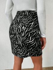 Акція на Спідниця жіноча SHEIN GD-00149199 S Чорно-біла від Rozetka