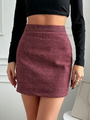 Акція на Спідниця жіноча SHEIN GD-00152118 XL Вишнева від Rozetka
