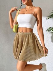 Акція на Спідниця жіноча SHEIN GD-00152392 XL Бежева від Rozetka