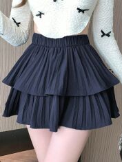 Акція на Спідниця жіноча SHEIN GD-00150403 S Темно-синя від Rozetka