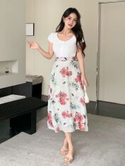 Акція на Спідниця жіноча SHEIN GD-00152694 XL Біла від Rozetka