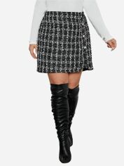 Акція на Спідниця жіноча SHEIN GD-00096236 XL Чорна від Rozetka