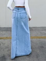 Акція на Спідниця жіноча SHEIN GD-00098749 34 Світло-блакитна від Rozetka