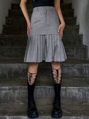 Акція на Спідниця жіноча SHEIN GD-00123705 L Світло-сіра від Rozetka
