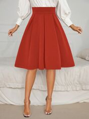 Акція на Спідниця жіноча SHEIN GD-00107614 S Червона від Rozetka