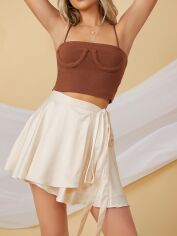 Акція на Спідниця жіноча SHEIN GD-00123641 M Айворі від Rozetka