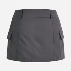 Акція на Спідниця жіноча SHEIN GD-00123823 S Темно-сіра від Rozetka