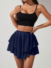 Акція на Спідниця жіноча SHEIN GD-00124976 M Темно-синя від Rozetka