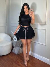 Акція на Спідниця жіноча SHEIN GD-00144787 L Чорна від Rozetka