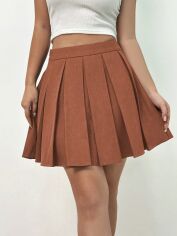 Акція на Спідниця жіноча SHEIN GD-00123564 S Коричнева від Rozetka