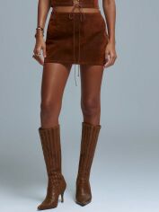 Акція на Спідниця жіноча SHEIN GD-00132292 S Коричнева від Rozetka