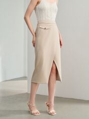 Акція на Спідниця жіноча SHEIN GD-00146898 M Світло-бежева від Rozetka