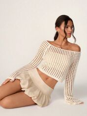 Акція на Спідниця жіноча SHEIN GD-00145180 L Кремова від Rozetka