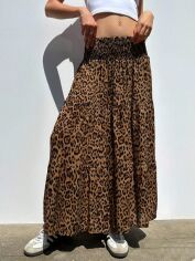 Акція на Спідниця жіноча SHEIN GD-00132981 4XL Коричнева від Rozetka