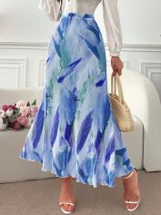 Акція на Спідниця жіноча SHEIN GD-00134987 M Блакитна від Rozetka