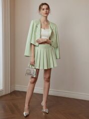 Акція на Спідниця жіноча SHEIN GD-00131692 L Світло-зелена від Rozetka