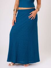 Акція на Спідниця жіноча SHEIN GD-00139390 3XL Синя від Rozetka