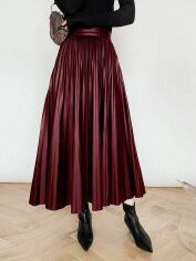 Акція на Спідниця жіноча SHEIN GD-00131034 XL Бордова від Rozetka