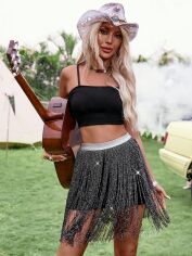 Акція на Спідниця жіноча SHEIN GD-00152439 XL Чорна від Rozetka