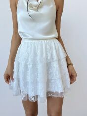 Акція на Спідниця жіноча SHEIN GD-00149980 S Біла від Rozetka