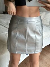 Акція на Спідниця жіноча SHEIN GD-00152526 XL Срібна від Rozetka