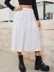 Акція на Спідниця жіноча SHEIN GD-00153317 XS Біла від Rozetka