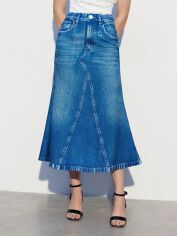 Акція на Спідниця жіноча SHEIN GD-00149686 S Синя від Rozetka