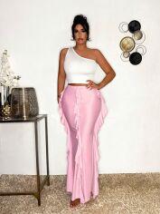 Акція на Спідниця жіноча SHEIN GD-00164728 XS Рожева від Rozetka