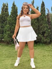 Акція на Спідниця жіноча SHEIN GD-00139287 3XL Біла від Rozetka