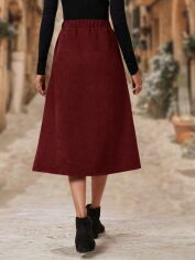 Акція на Спідниця жіноча SHEIN GD-00145871 M Бордова від Rozetka