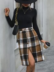 Акція на Спідниця жіноча SHEIN GD-00146084 M Комбінована від Rozetka