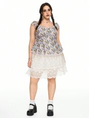 Акція на Спідниця жіноча SHEIN GD-00123620 4XL Біла від Rozetka