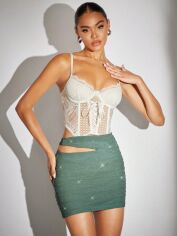 Акція на Спідниця жіноча SHEIN GD-00103423 M М'ятна від Rozetka