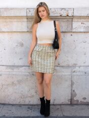 Акція на Спідниця жіноча SHEIN GD-00123776 S Комбінована від Rozetka