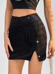 Акція на Спідниця жіноча SHEIN GD-00146632 M Чорна від Rozetka
