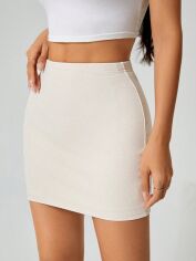 Акція на Спідниця жіноча SHEIN GD-00132691 L Айворі від Rozetka