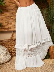 Акція на Спідниця жіноча SHEIN GD-00144470 L Біла від Rozetka