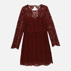 Акція на Плаття коротке осіннє жіноче Mint&Berry GD-00025326 40 Бордове від Rozetka