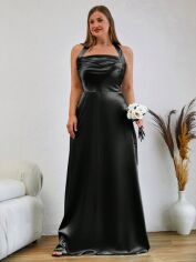 Акція на Плаття вечірнє довге літнє жіноче SHEIN GD-00119196 3XL Чорне від Rozetka