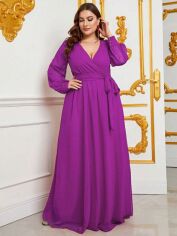 Акція на Плаття жіноче SHEIN GD-00119539 XL Пурпурове від Rozetka