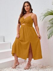 Акція на Сарафан жіночий літній SHEIN GD-00118563 XL Бежевий від Rozetka