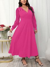 Акція на Плаття вечірнє довге літнє жіноче SHEIN GD-00118276 4XL Рожеве від Rozetka