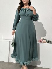 Акція на Плаття жіноче SHEIN GD-00118605 XL Бірюзове від Rozetka