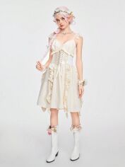 Акція на Плаття жіноче SHEIN GD-00117414 S Світло-бежеве від Rozetka