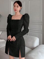 Акція на Плаття вечірнє коротке літнє жіноче SHEIN GD-00117619 L Чорне від Rozetka