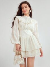 Акція на Плаття коротке літнє жіноче SHEIN GD-00117510 L Біле від Rozetka