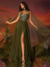 Акція на Плаття жіноче SHEIN GD-00118249 L Хакі від Rozetka