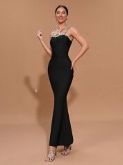 Акція на Плаття жіноче SHEIN GD-00118240 XS Чорне від Rozetka