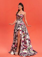 Акція на Плаття вечірнє довге літнє жіноче SHEIN GD-00119416 XL Комбіноване від Rozetka
