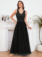 Акція на Плаття жіноче SHEIN GD-00118756 M Чорне від Rozetka